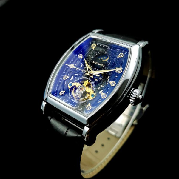 Official genuine hollow tourbillon barrel-shaped watch men's - Image 5