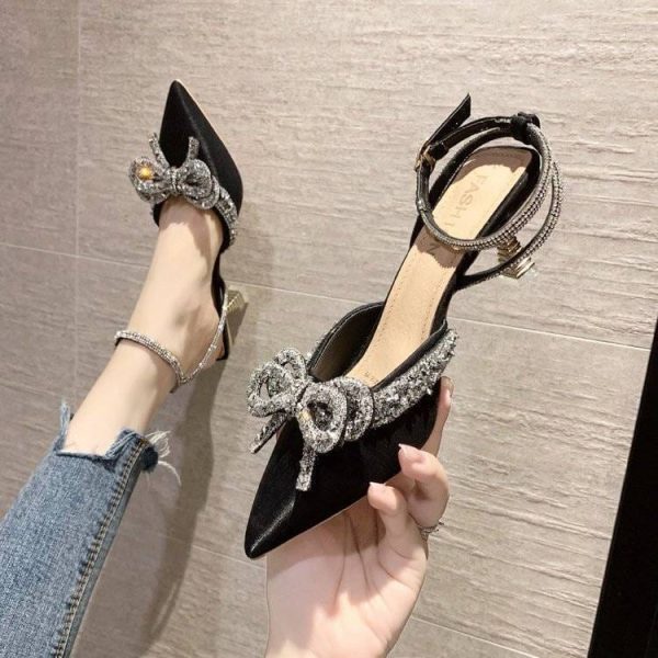 Ladies New Fashion Queen Black Shoes