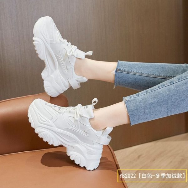 Ladies Trending White Sneaker's - Image 6