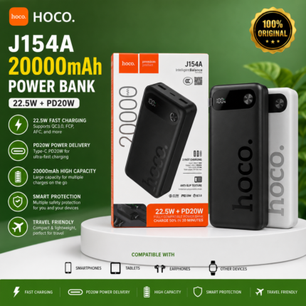 Hoco J154A 22.5W + PD20W 20000mAh Power Bank