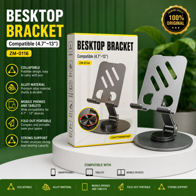 Multifunctional Full Metal Desktop Bracket Holder